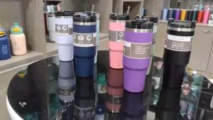 ⭐SG LOCAL⭐ New Multi-color 900ml Stainless Steel Thermal Insulated Flask Mug Cup Tumbler Vacuum with Free Straw