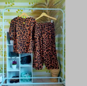 #Setelan leopard #One set motiv macan #set cel trendy 2025
