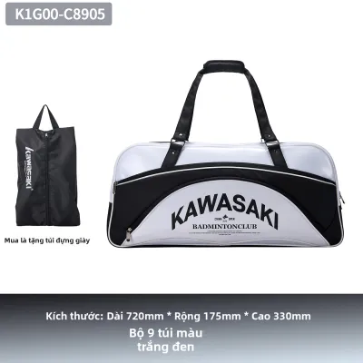 KAWASAKI | Túi đựng vợt cầu lông dung tích lớn 9 ngăn