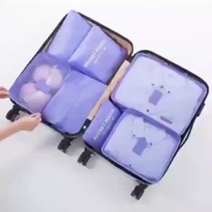 CC CONCEPT Premium 6 in 1 Travel Organizers Bag Cloth Storage Bag Luggage Packing Bag Waterproof Home Organizer Bag Beg
