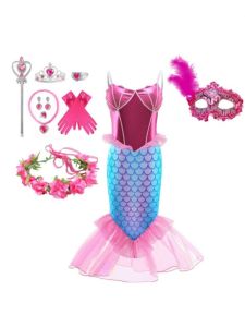 ฤดูร้อน เจ้าหญิงหางนางเงือก เดรส เสื้อผ้าเด็ก เด็กทารก เจ้าหญิงเงือก กระโปรง เด็กผู้หญิง เดรส เด็ก กระโปรง หางปลา ชุดราตรี