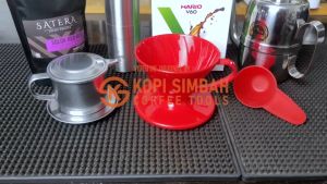 Paket Hemat Alat Seduh Kopi PEMULA Set Penyeduh Coffee Maker Dripper V60 Manual Brew V 60