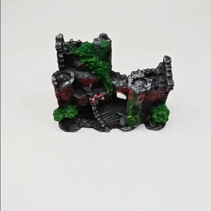 KKBB- อุปกรณ์แต่งตู้ปลา เรซิน ปราสาทโบราณ เหมือนจริง สวยงาม