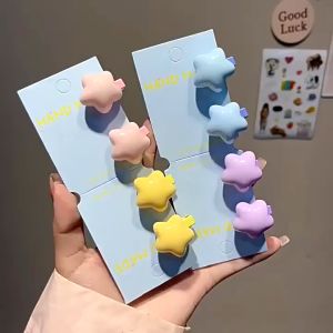 Tooyoo Sweet Candy-colored Star Hairpin Girl Ins Sweet Cute Side Hairpin Girl Heart Small Bangs Hairpin