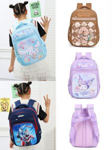 GEGO Large Ear Dog Backpack for Girls Multi-Layer Spine Protection Double Shoulder Bag Cartoon Print School Bag Waterproof