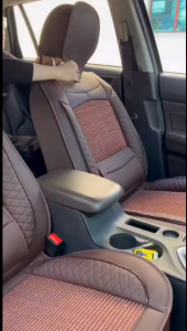 2025 Toyota 5-seat seat cover fully covered leather ice silk seat protector with fixed lumbar support For Vios Hilux Corolla Raize ALTIS RUSH Camry Yaris Innova RAV4 (5-seater luxury Set)