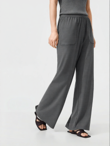 Purcotton | Knit Cool Comfort Straight Trousers Natural Waist