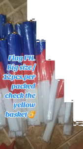 12pc/PackBig Philippine Flaglets w/ PlasticStick(Wave Hand Stick Flag)