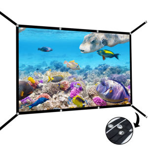 Hanging hole extended soft screen 84 inches 16:9 suitable for both indoor and outdoor use