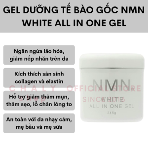 Gel dưỡng tế bào gốc NMN trắng da chống lão hóa NMN White All In One Gel 245g Nhật