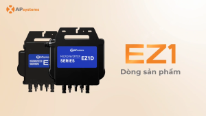 Bộ sản phẩm EZ1-M biến tần vi mô điện năng lượng mặt trời tự lắp đặt kèm dây cáp kết nối 4m công suất 800W