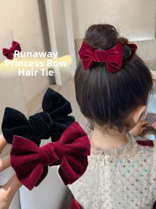 Childrens Bun Clip Bow Hair Clip