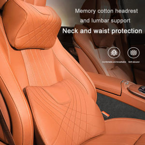 Suitable for Toyota Vios ncp93 Hilux Yaris Rush Corolla Cross Avanza Innova Alphard Altis Fortuner RAV4 Camry Revo Wigo Wish Dedicated Headrest Lumbar Support Car Interior Decoration Four Seasons Universal
