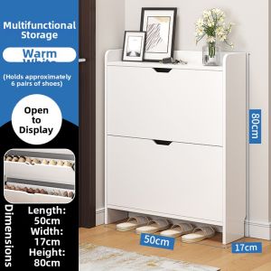 Slim Modern Space-Saving Shoe Cabinet for Small Houses