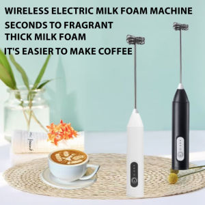 Electric Hand-Held Stainless Steel Milk Foam Maker Whisk Whisk Stick Creative Kitchen Household Whisk Whisk
