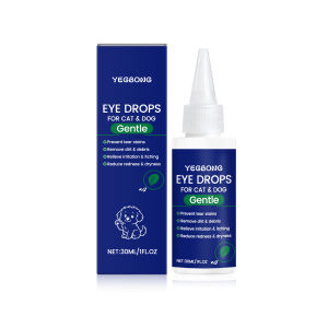 YEGBONG Eye Drops For Cat Dog Cat and dog tear stain and secretion blockage cleaning and care drop universal for pet cats and dogs Pet Tear Stains Eye Cleaning