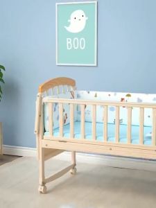 Tempat tidur kayu solid multifungsi Tempat Tidur Bayi /Baby Box/Box Bayi/Ranjang Bayi boks bayi / Ranjang Bayi