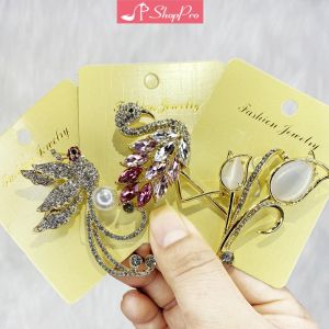 SHOPPRO - Trâm Cài Áo Hình Chim Hoa Mai Tím Sang Trọng Nữ Tính Kiểu Phụ Kiện Trang Trí Trâm Cài Váy Đầm Dành Cho Nữ Cài Vest Nữ