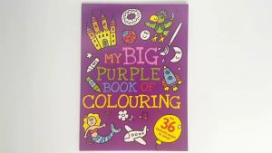 My Big Purple Colouring Book for Kids to Doodle & Decorate Fun Scenes