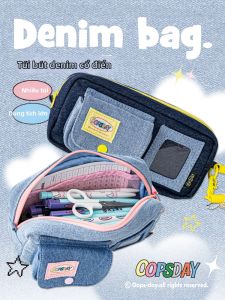 OOPS-DAY | Bao Đựng Bút Dung Lượng Lớn Phong Cách Cổ Điển