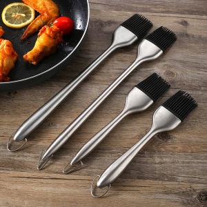Stainless Steel Hollow Handle Silicone Basting Brush