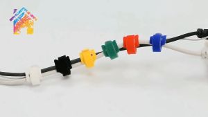 Pengikat Kabel Universal Velcro Strap Binder Klip Nylon Cable Ties Cord Holder Penjepit Kabel Plastik Organizer