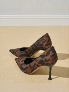 Josiny | Fashionable and Comfortable Womens Pumps Soft Heels Leopard Print