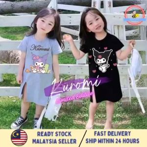 Ready Stock Limited Ed 1-12 Years Baby Girl Dress Korean Girls Clothes Cotton Sanrio Kuromi T-Shirt Mickey Dresses Baju Budak Perempuan Baju Gaun Kanak-Kanak Perempuan Baju Murah Children Girl Top Clothes Cotton 小女孩儿童短裙上衣裙纯棉连衣裙