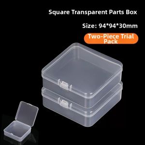 Transparent Divided Storage Box Plastic