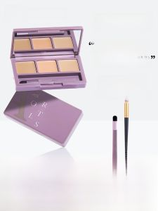 Amortals Three-Color Concealer Palette for Spot And Dark Circles under Eyes Coverage Student Women Facial Makeup Tools