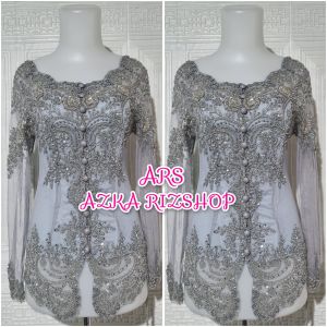 atasan kebaya wisuda kebaya pesta kerah sabrina + longtorso