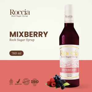 Roccia Rock Sugar Syrup Mixberry - Syrup Gula Batu Rasa Mixberry 760ml