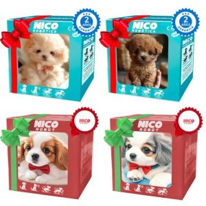 2025 NEW Fashion Plush Robot Puppy Interactive Walking Simulated Puppy Barking Tail Wagging Educational Gift Chilren