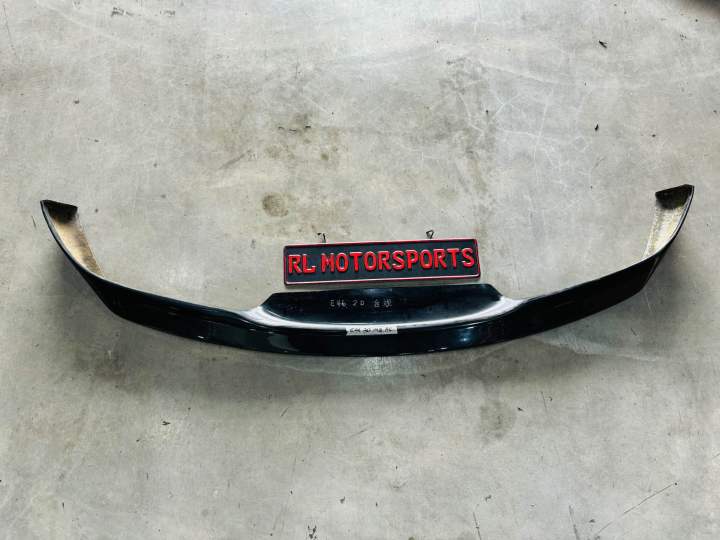Kit Paraurti Anteriore Per BMW E46 - Spoiler In ABS Nero Lucido, 3 Pezzi