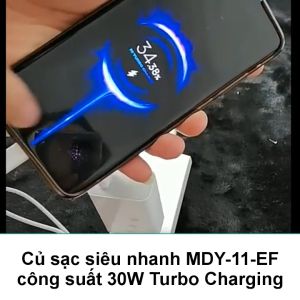 Bộ củ sạc nhanh Xiaomi 30W Mi Turbo Charge 4.0 mã Xiaomi MDY-11-EF - Zin hãng bóc máy Mi 10 10T 11 Lite POCO X3 X4 NFC F3 Redmi K30 K40 Note 10 Pro