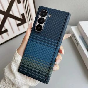 Fashional Carbon Fiber Texture For MagSafe Phone Case For Samsung Galaxy Z Fold 7 6 5 Magnetic Wireless Charge Shockproof Cover
