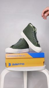 Bavito 36-46 Prastana High Army - Sepatu Sneakers Casual