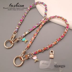 ZHENGEGE | High-end Colorful Metal Alloy Wristband for Prevention of Loss Phone Strap