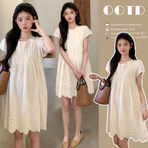 Genvlang | Lace Slimming Sweet and Casual Maternity Dress A-Line
