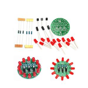 LED Round Flowing Light DIY Kit Triode Oscillator DIY Skills Practical Training Soldering Practice