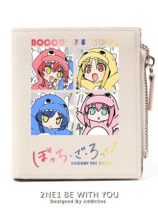 Cute Anime Student Short Wallet for Women Korean Style Printed PU Leather Bifold Wallet with Coin Pocket And Card Holder