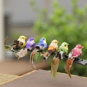 FEIZHUXIANSEN | Realistic Bird Branch Decorative Ornament