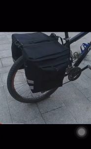 กระเป๋าท้ายจักรยาน 25ลิตร กันน้ำ จักรยาน Rack ด้านหลัง Carrier Trunk กระเป๋าpannier สองช่อง รสชาติ กระเป๋าท้ายเบาโคน ส่วนประกอบ SP405