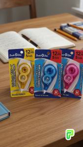 Sanko Star Correction Tape 5mm x 12m | Smooth Correction Roller for School Office & Study