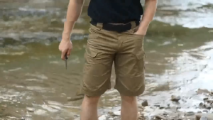 Mens Outdoor Cargo Shorts Free Belt Summer Waterproof Shorts Trekking Camping Hiking Climbing Trainning Fishing Panttdoor Sports