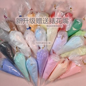 Upgraded Large Quantity 100g Simulated Buttercream with Piping Nozzle Candy Colored DIY Macaron Sugarcraft Decorating Paste