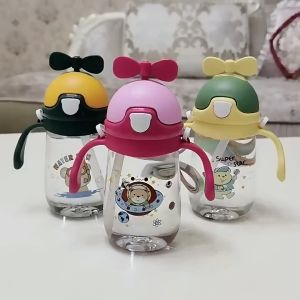 BPA BOTOL MINUM ANAK / BOTOL SUSU BALITA KEPALA BALING-BALING LUCU 350ML