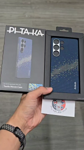 Ốp lưng sợi carbon PITAKA StarPeak Tactile Woven Case cho S25 Ultra mỏng nhẹ