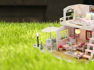 2024 Wooden Doll House 3D Puzzle Building Model Kit With LED Lights