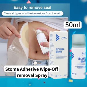 [50ml] Stoma Colostomy Adhesive Gum Wipe-Off Spray Medical Adhesive Remover Ostomy Bag Care